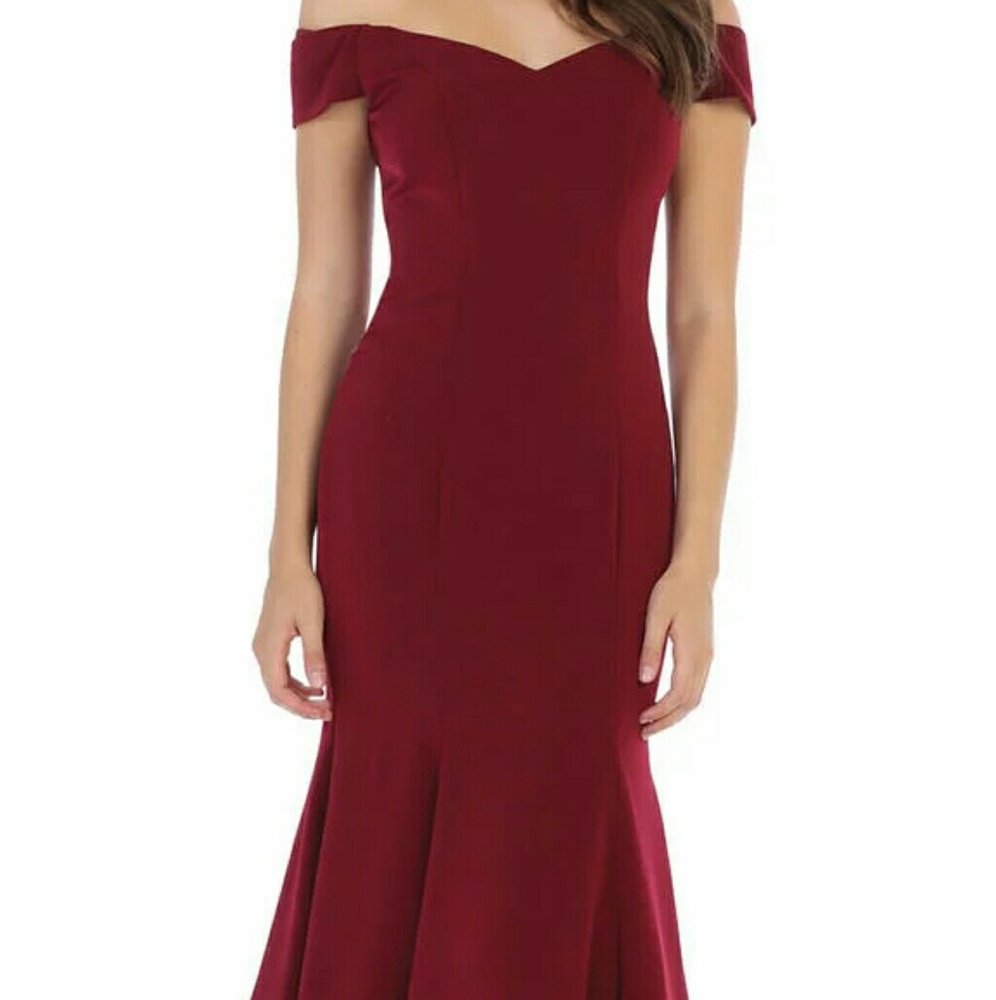 Off-Shoulder Navy Dress - Picture 5 of 5